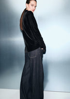 Double Breasted Velvet Jacket