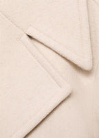 Double Breasted Wool Blend Coat