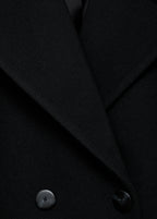 Double Breasted Wool Blend Coat