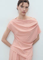 Draped Asymmetrical Blouse