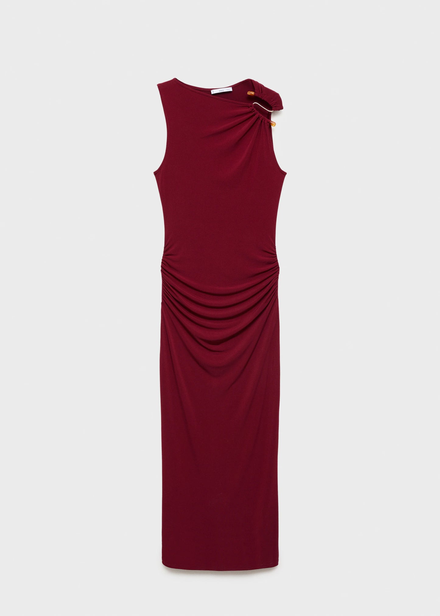 Draped Dress With Jewel Detail