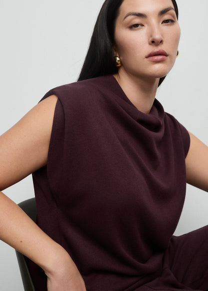 Draped Neck Top