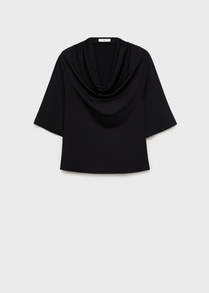 Draped Neck Top