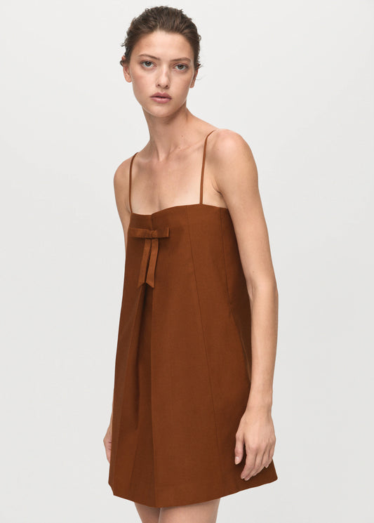 Dress With Bow Neckline