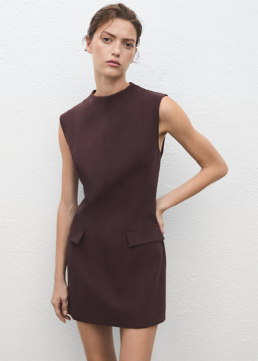 Dress With Flap Pocket