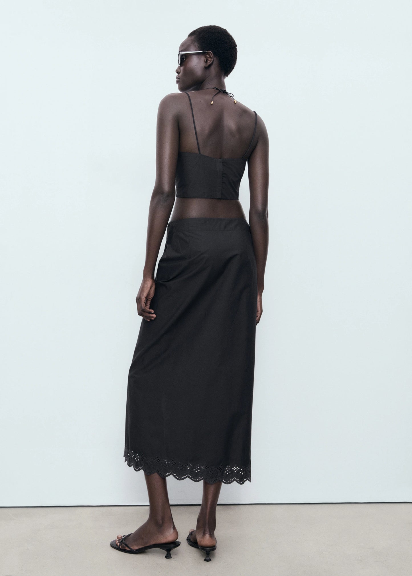 Embroidered Cotton Skirt