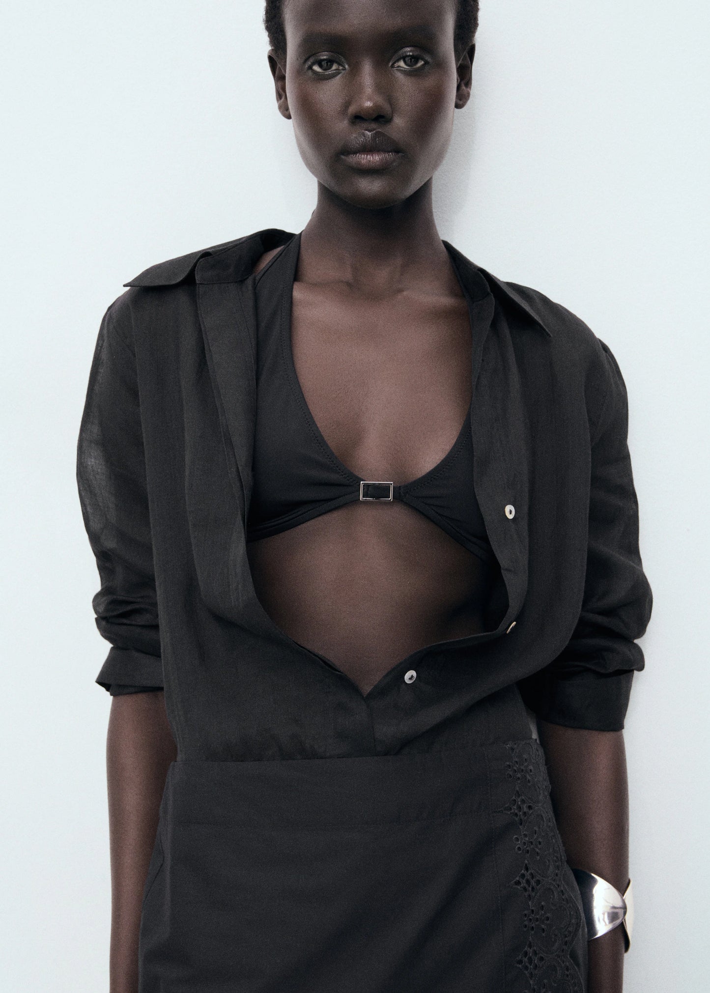 Embroidered Cotton Skirt