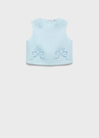 Embroidered Crop Top