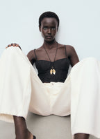 Embroidered Crop Top