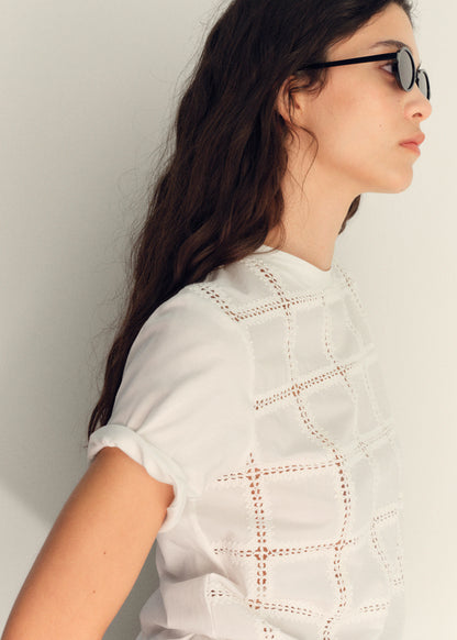 Embroidered Detail T Shirt