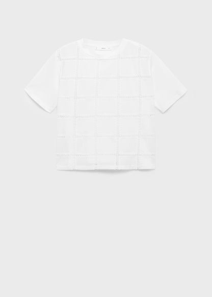 Embroidered Detail T Shirt