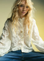 Embroidered Lyocell Blouse