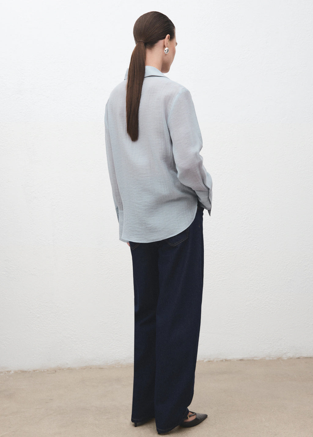 Embroidered Lyocell Blouse