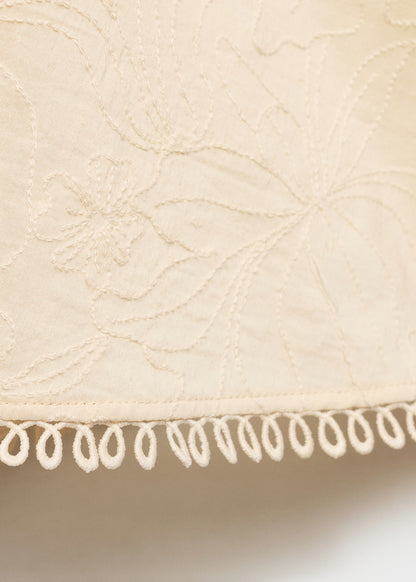 Embroidered Midi Dress