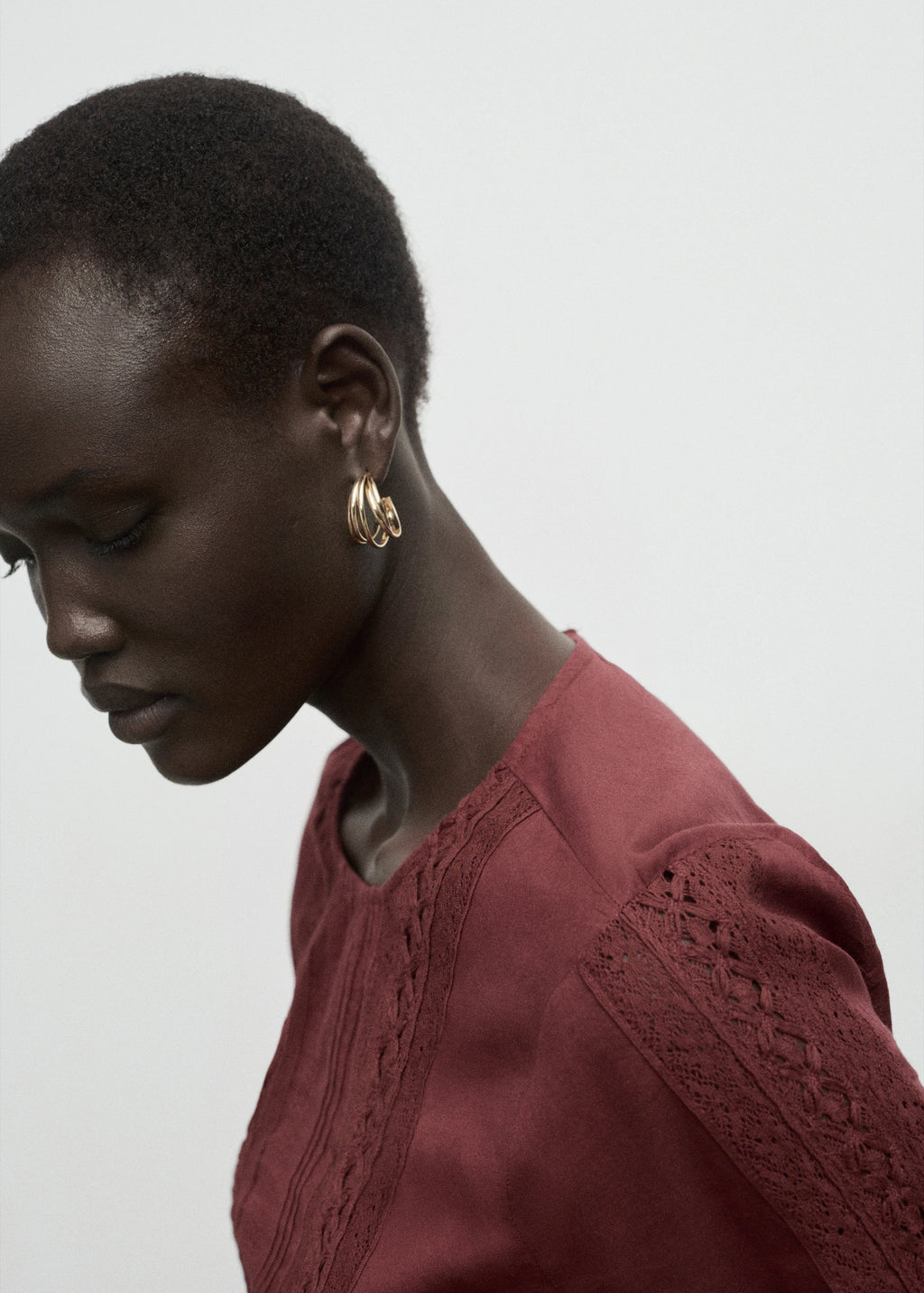 Embroidered Puff Sleeve Blouse