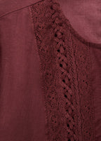 Embroidered Puff Sleeve Blouse