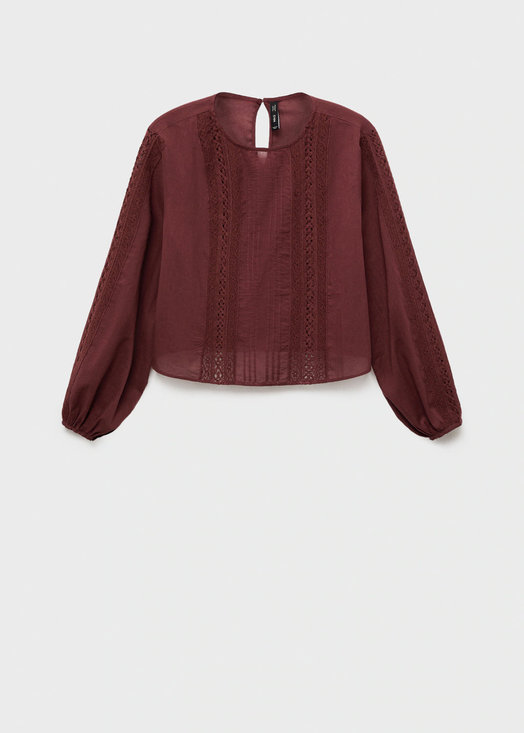 Embroidered Puff Sleeve Blouse