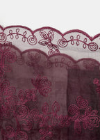 Embroidered Sheer Top