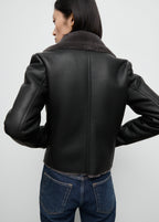 Faux Fur Biker Jacket