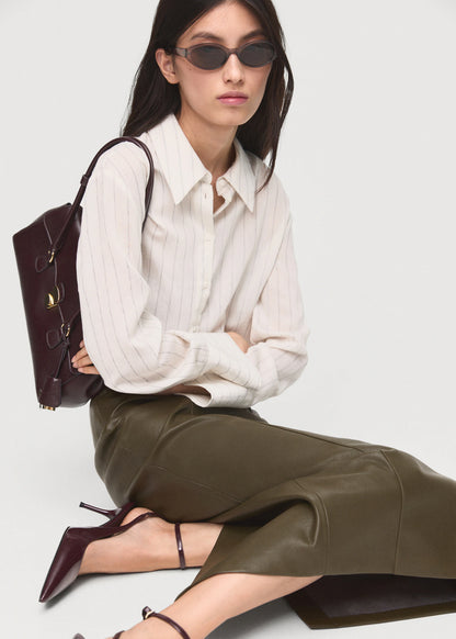 Faux Leather Pencil Skirt