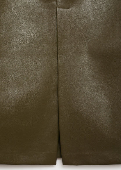 Faux Leather Pencil Skirt