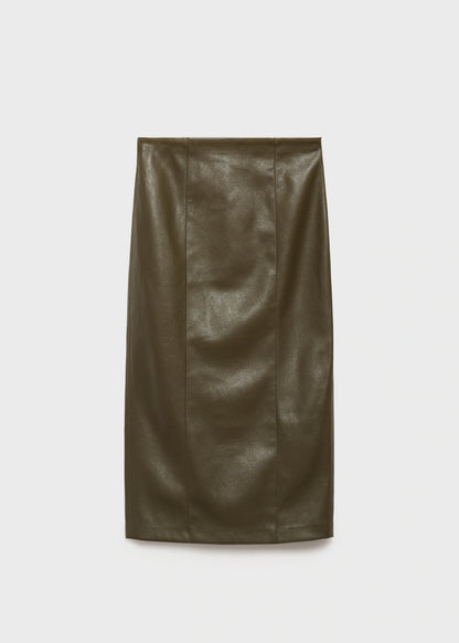 Faux Leather Pencil Skirt
