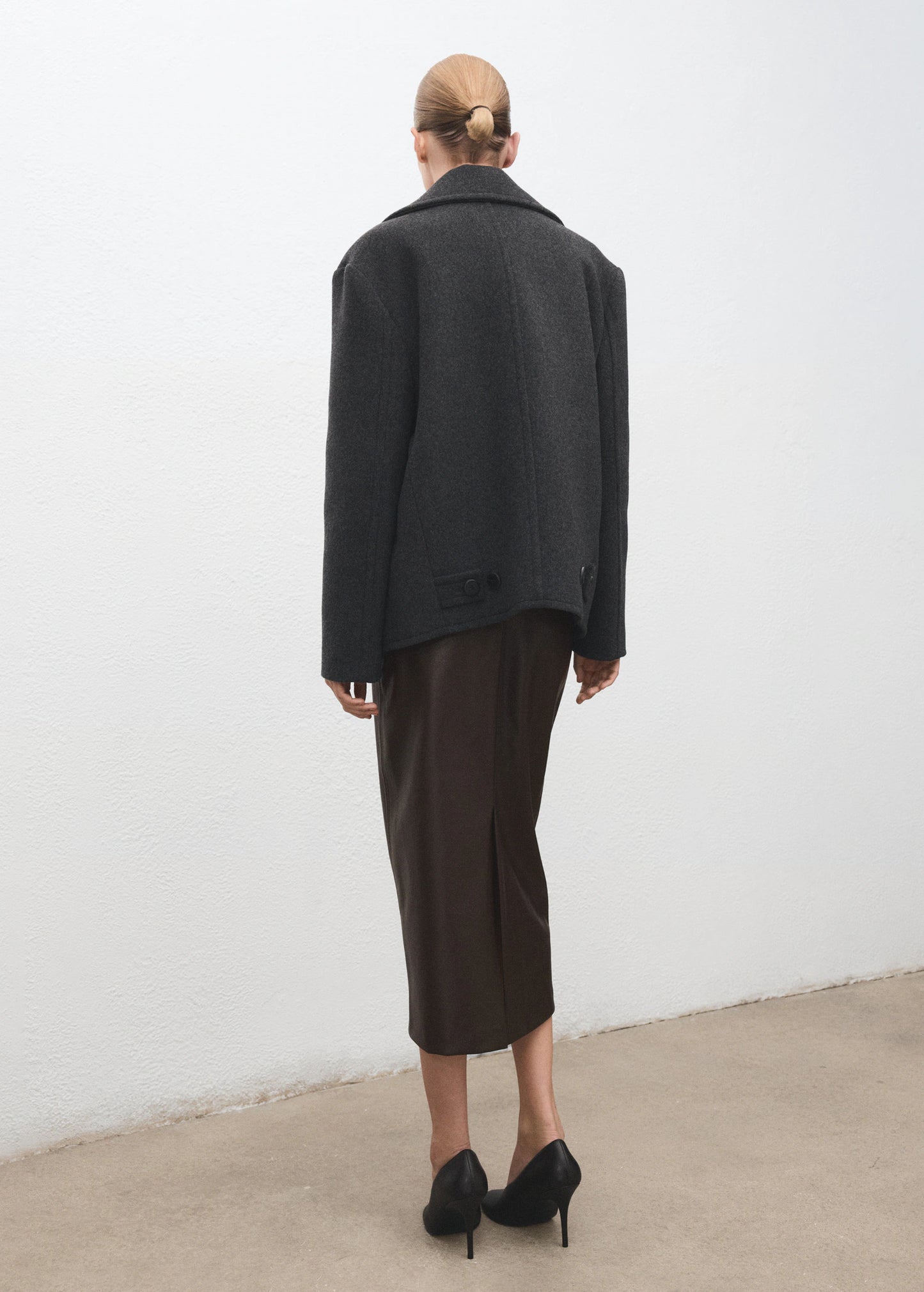 Faux Leather Pencil Skirt