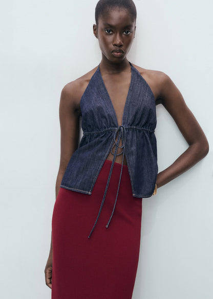 Fine Knit Midi Skirt