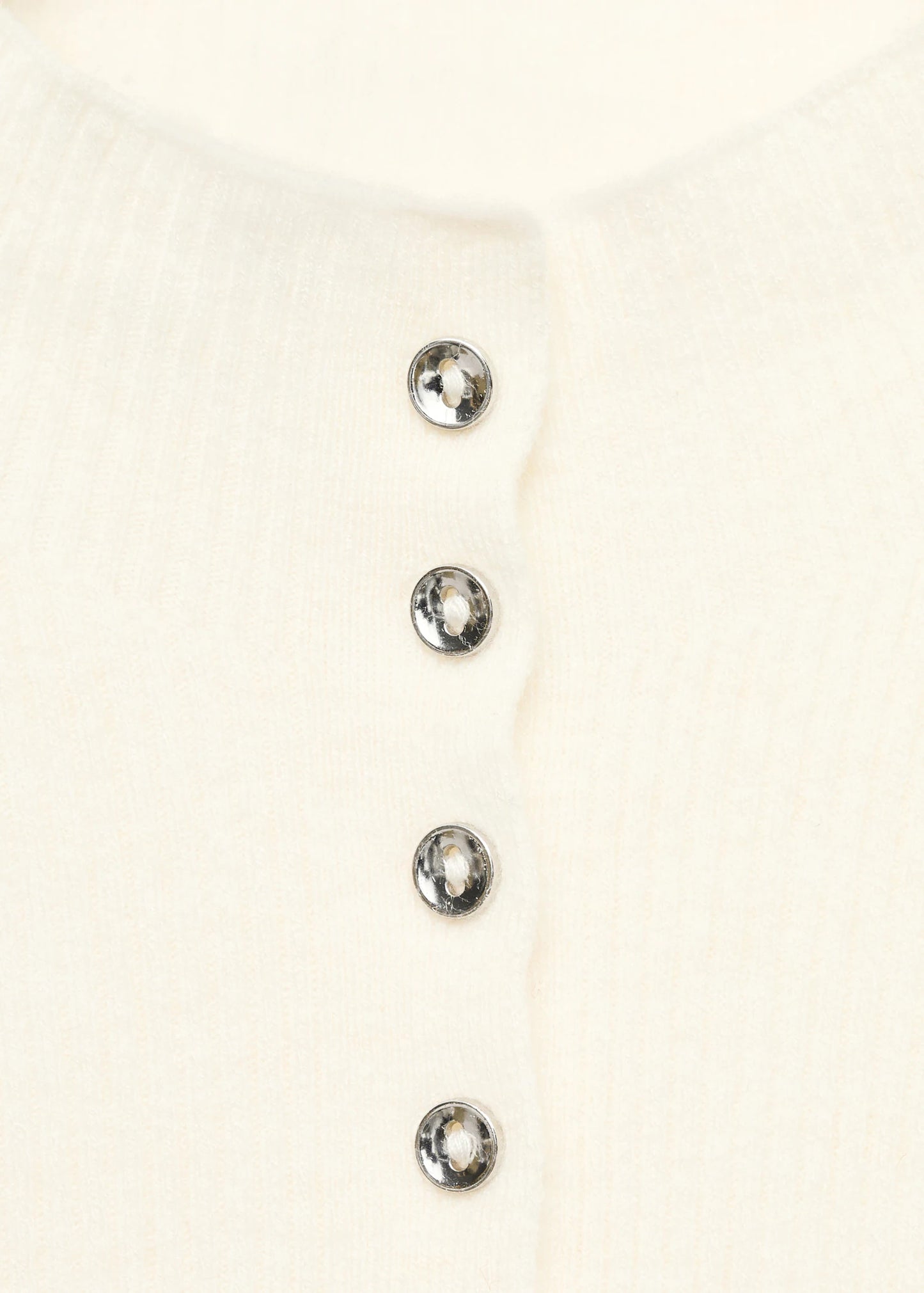 Fine Rib Knit Cardigan