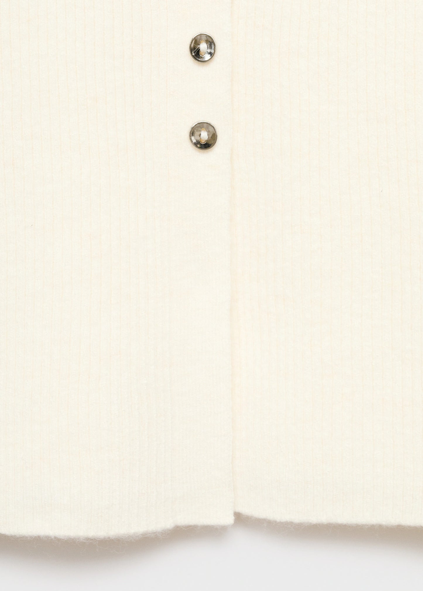 Fine Rib Knit Cardigan