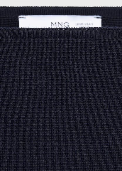 Fine Knit Boat Neck Sweater