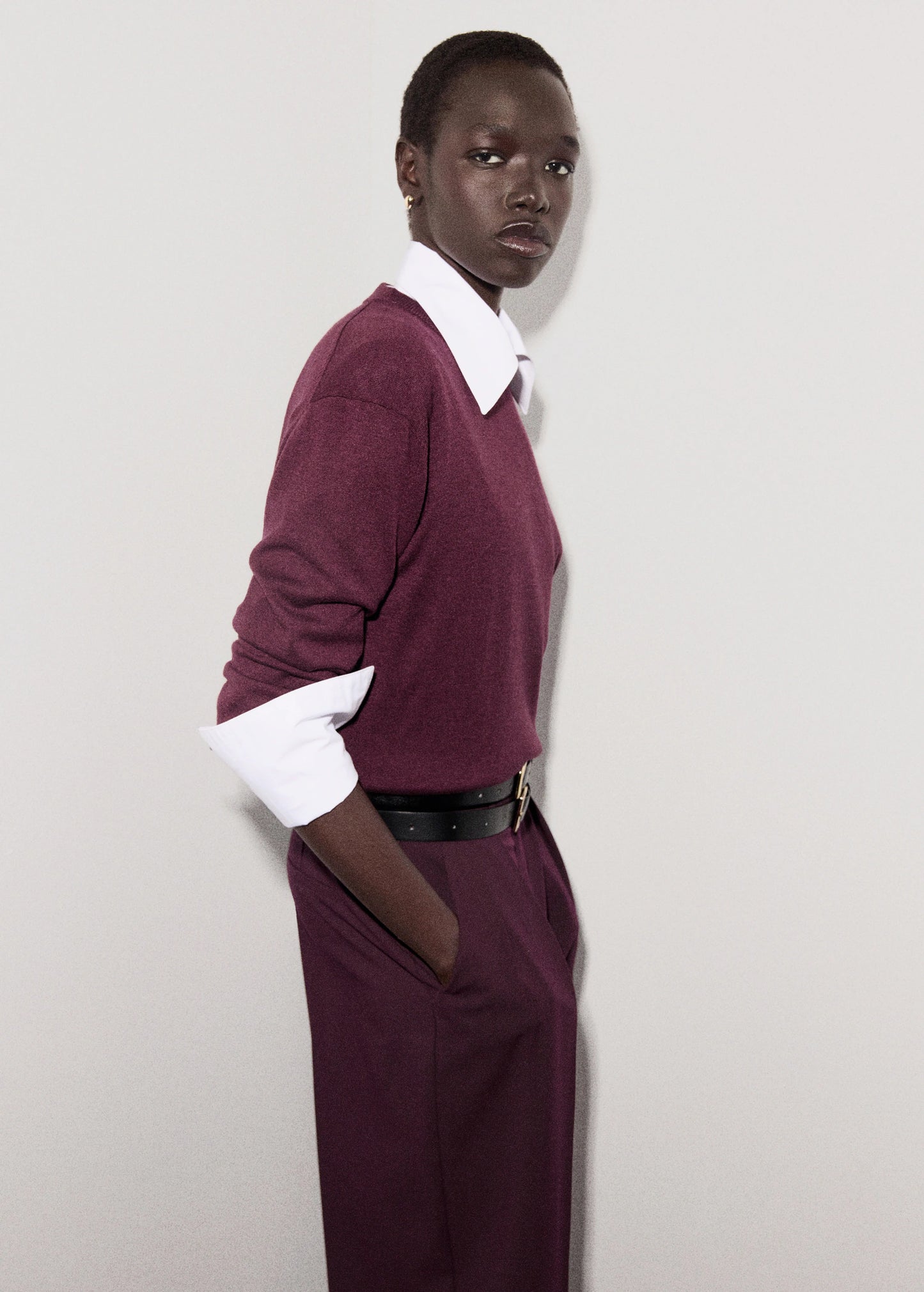 Fine Knit Crew Neck Sweater