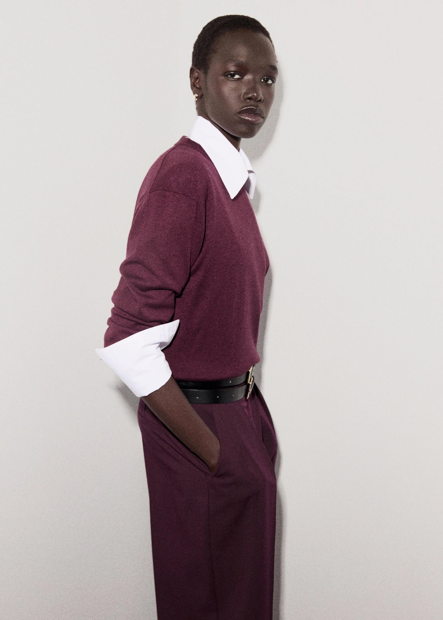 Fine Knit Crew Neck Sweater