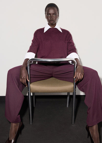 Fine Knit Crew Neck Sweater