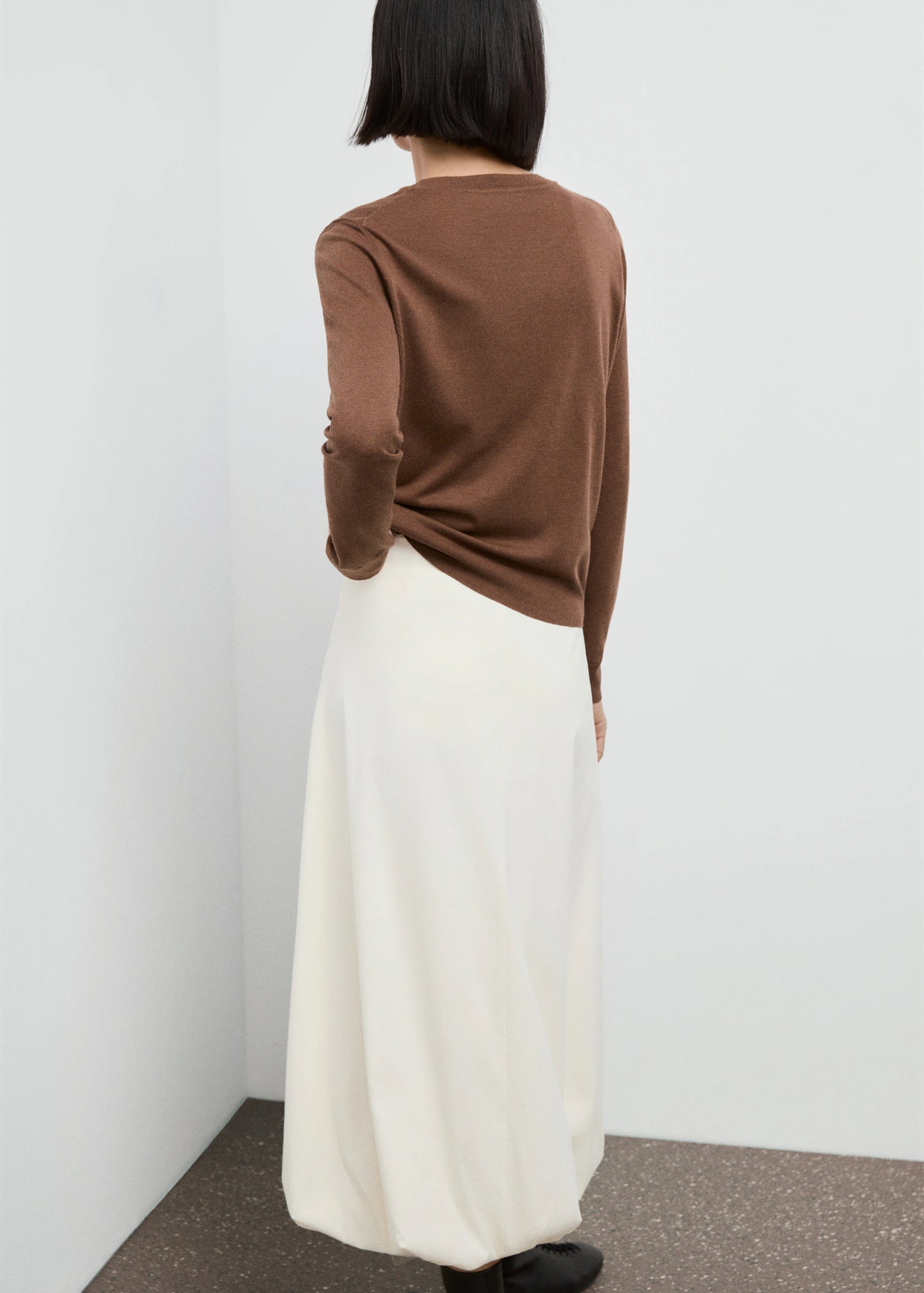 Fine Knit Crew Neck Sweater