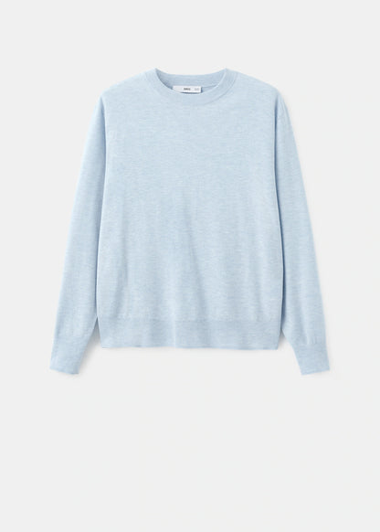 Fine Knit Crew Neck Sweater