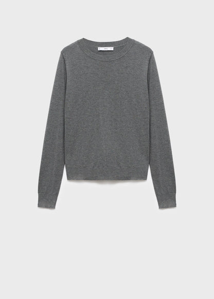 Fine Knit Crew Neck Sweater