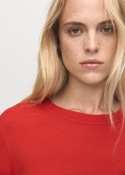 Fine Knit Crew Neck Sweater