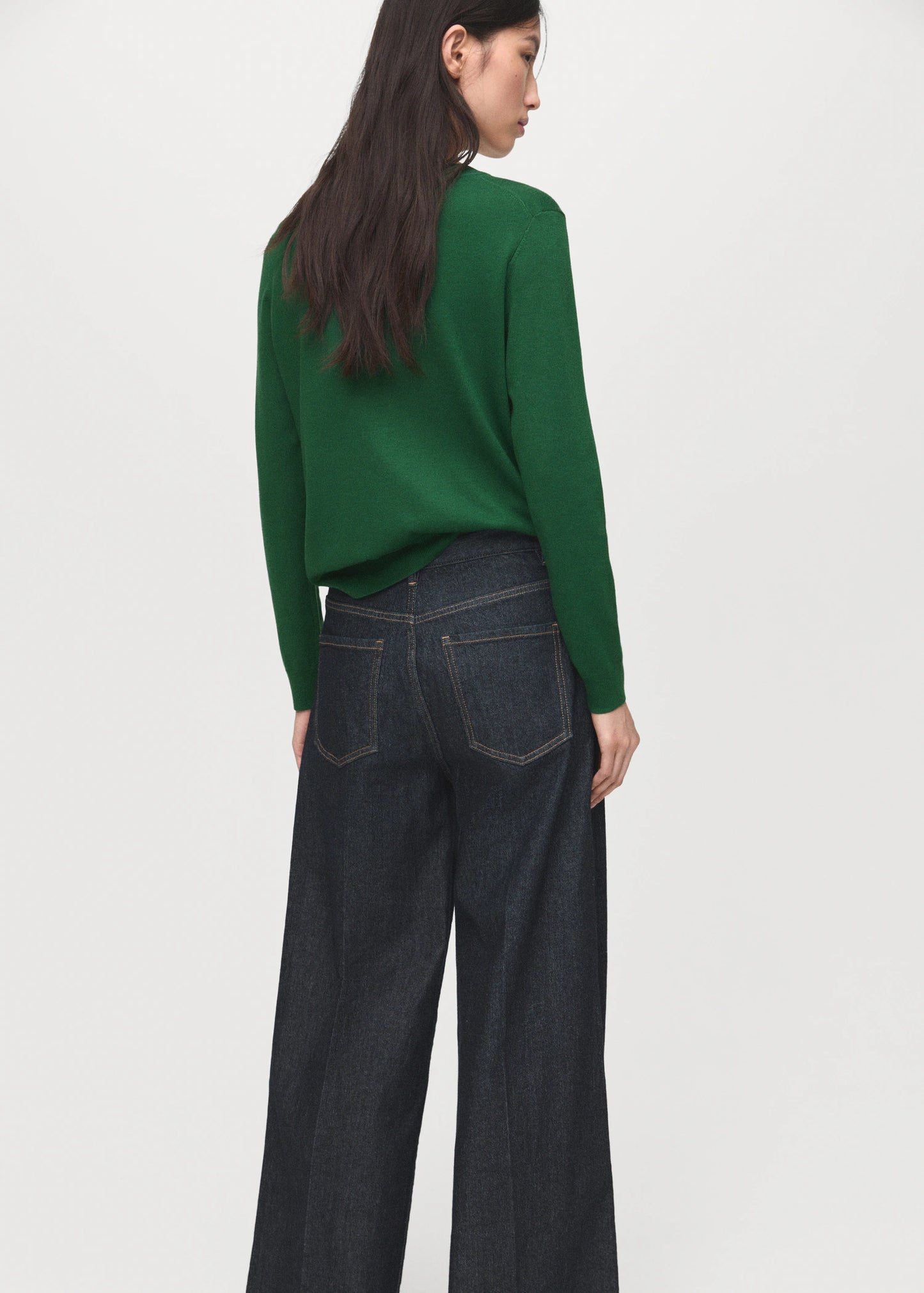 Fine Knit Crew Neck Sweater