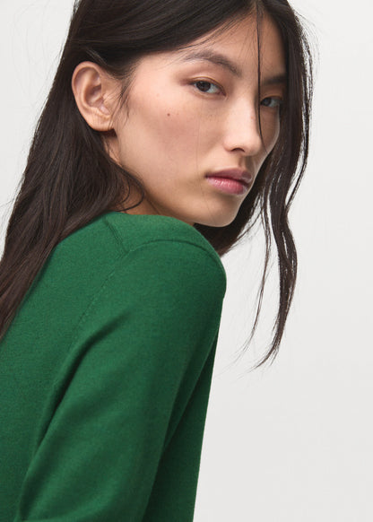 Fine Knit Crew Neck Sweater