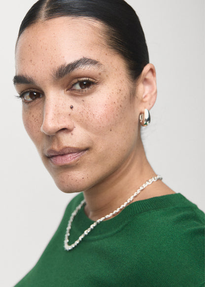 Fine Knit Crew Neck Sweater