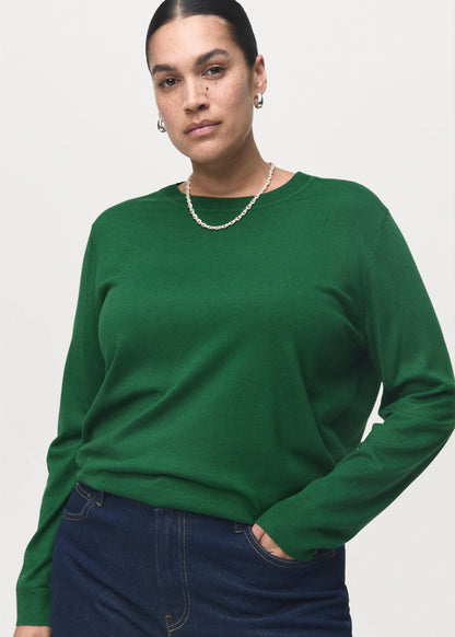 Fine Knit Crew Neck Sweater