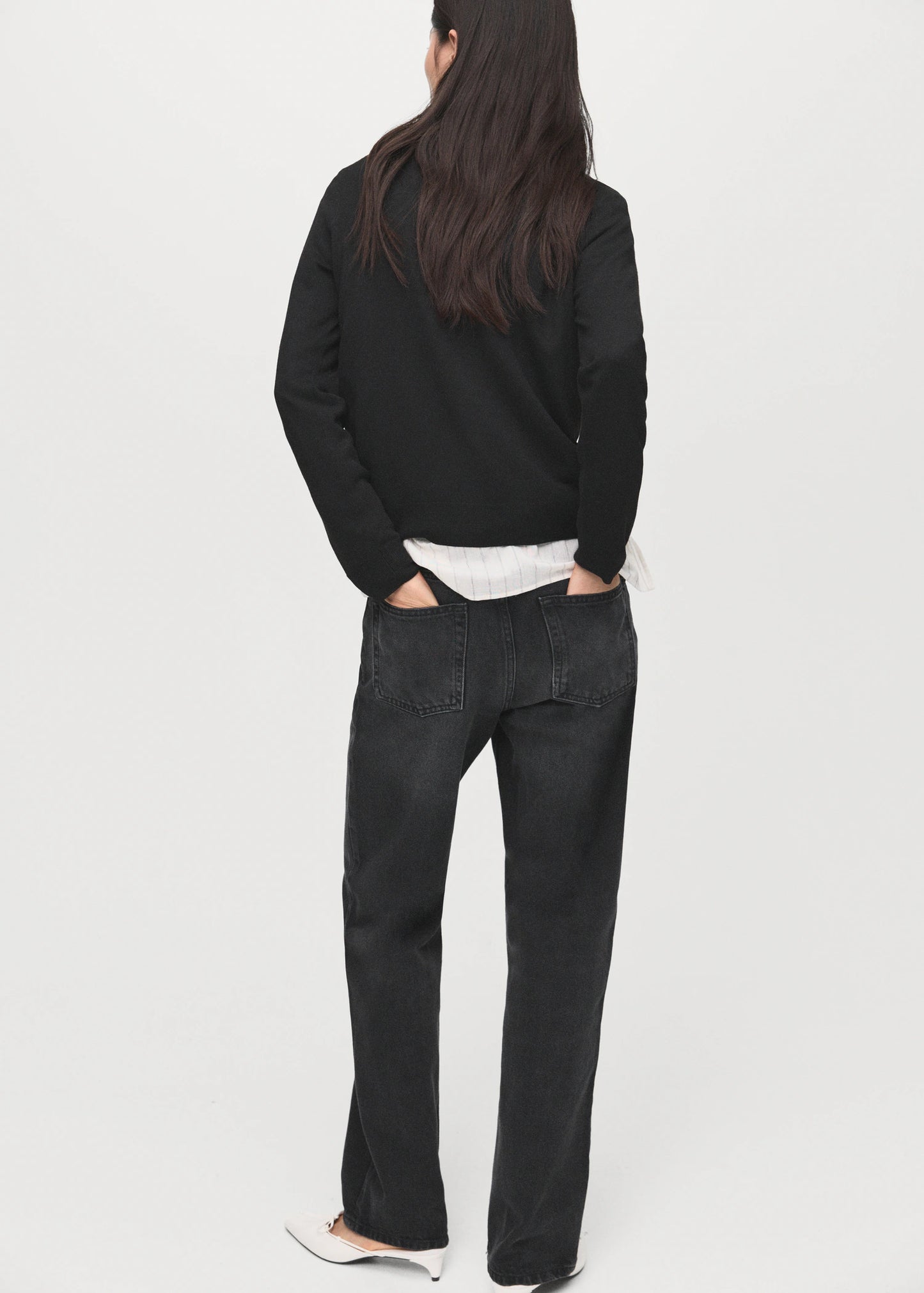 Fine Knit Crew Neck Sweater