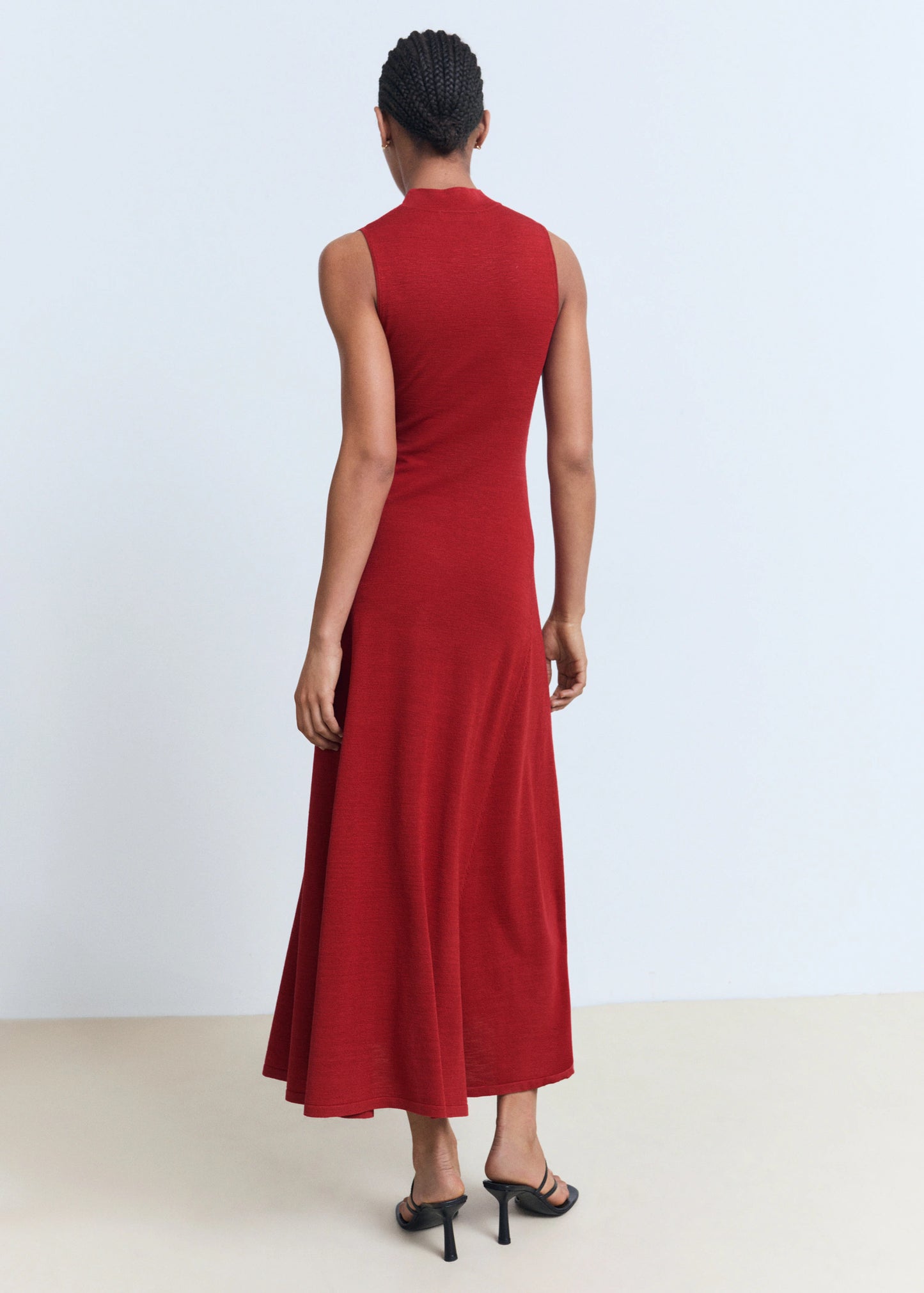 Fine Knit Flared Dress