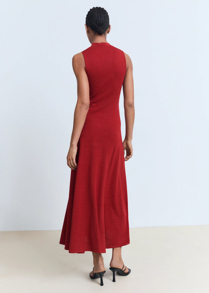 Fine Knit Flared Dress