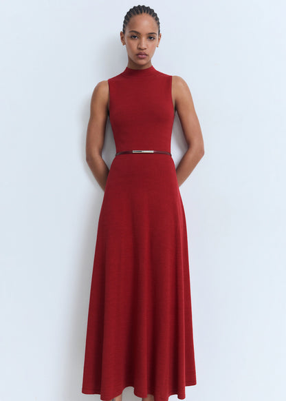 Fine Knit Flared Dress