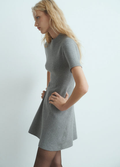 Fine Knit Flared Dress