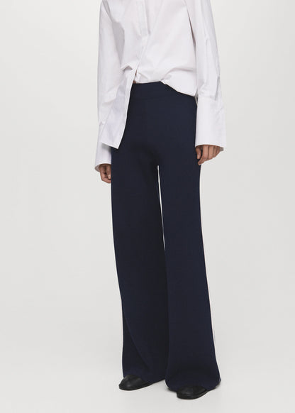 Fine Knit Straight Fit Trousers