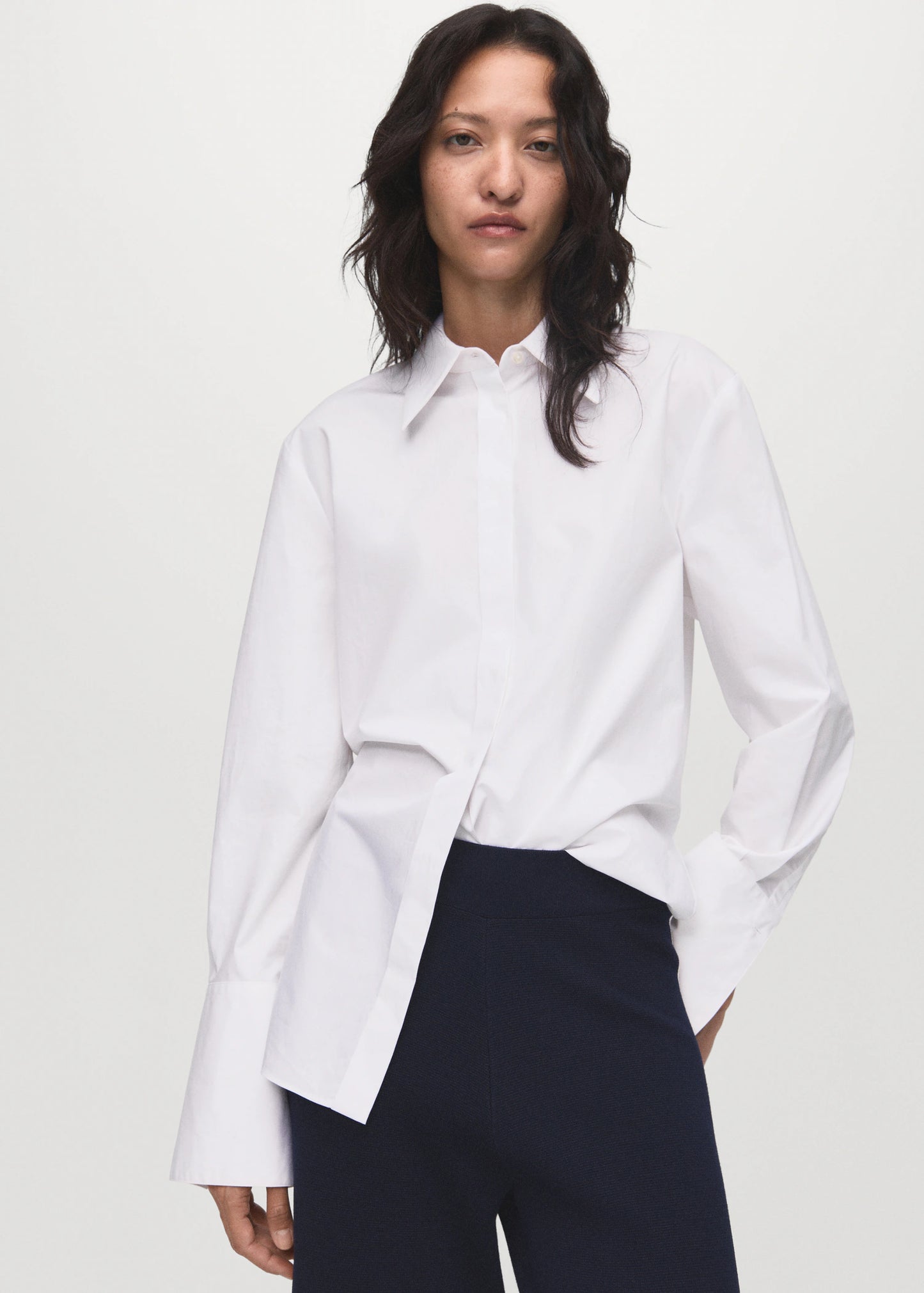 Fine Knit Straight Fit Trousers