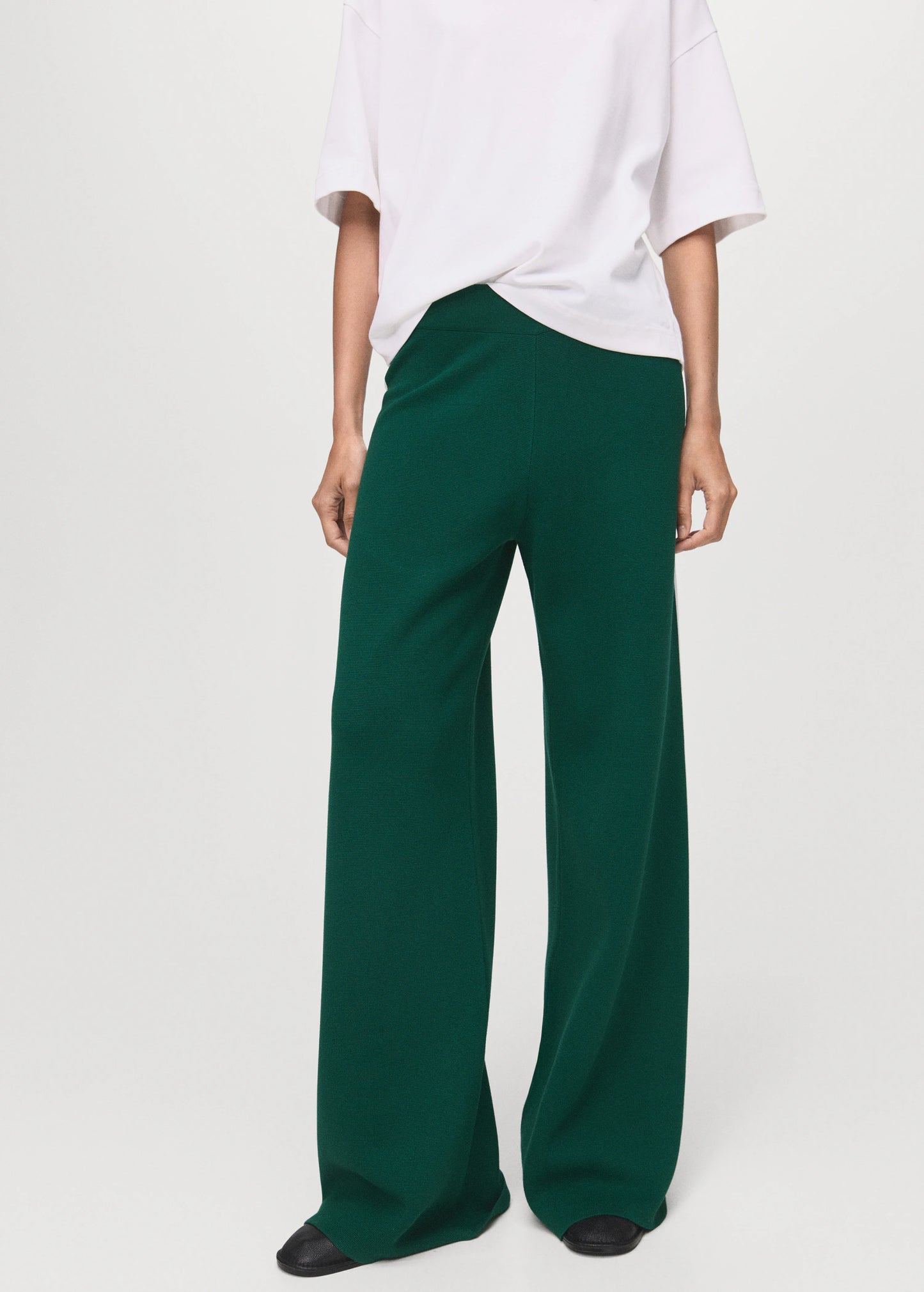 Fine Knit Straight Fit Trousers